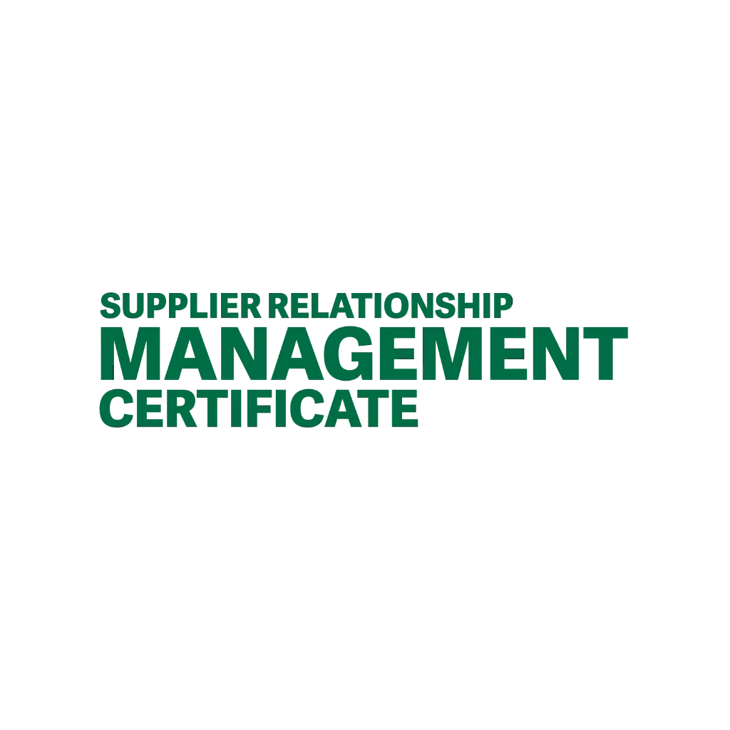 Supplier Relationship Management Certificate